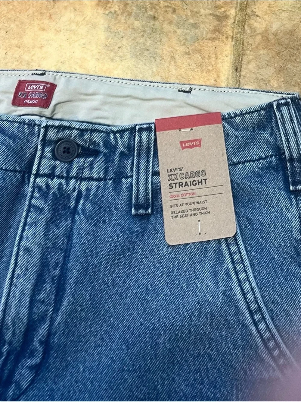 Levi's Blue XX Cargo Denim Pants with Utility Pockets 31x32